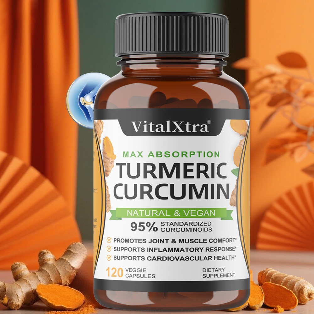 Turmeric Curcumin Capsule - Capsule di Curcuma con Pepe Nero,
