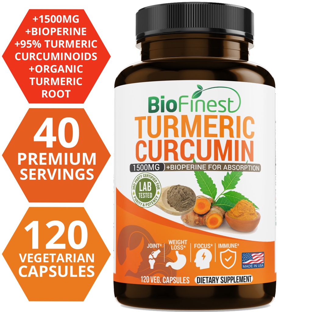 Biofinest Curcumina 1500 Mg 95 - Turmeric Curcumin Capsule recensione e prezzo